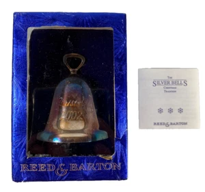 REED & BARTON SILVERPLATE CHRISTMAS 2002 SILVER BELLS COLLECTOR'S HAND BELL - Picture 1 of 12