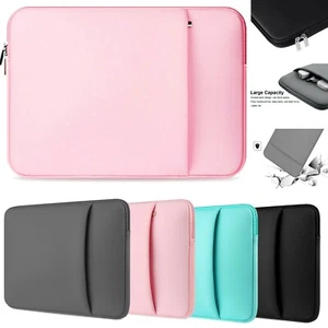 Tablet Laptop Neoprene Sleeve Case For 11" 12" 14" 15" inch Zip Bag Pouch Cover - Picture 1 of 32