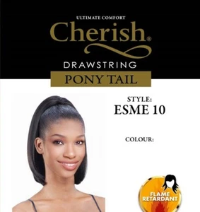 Cherish Synthetic Drawstring Yaky Straight Ponytail Hair Extension - ESME 10 - Picture 1 of 1