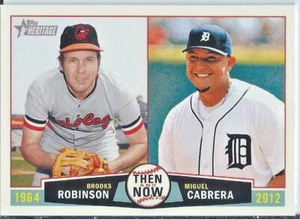 M. Cabrera / B. Robinson 2013 Topps Heritage Then & Now - Bild 1 von 1