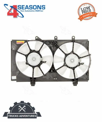 Conjunto de ventilador condensador y radiador doble Four Seasons 75533 Foto 1 de 4