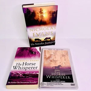 Nicholas Evans The Horse Whisperer Novel + DVD + The Smoke Jumper Hardcover Book - Picture 1 of 12