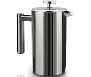 8-Cup Double Wall Stainless Steel Pro French Coffee Press Maker 1 Liter 34oz New