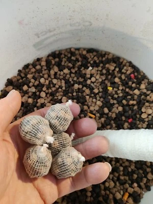 105 carp bait balls filled & tied + boily hook baits & soaked bait ball combo - Image 1 of 4