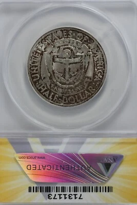 1936  .50   ANACS   MS 64  RHODE ISLAND  Classic Silver Commemorative  - Image 1 of 2