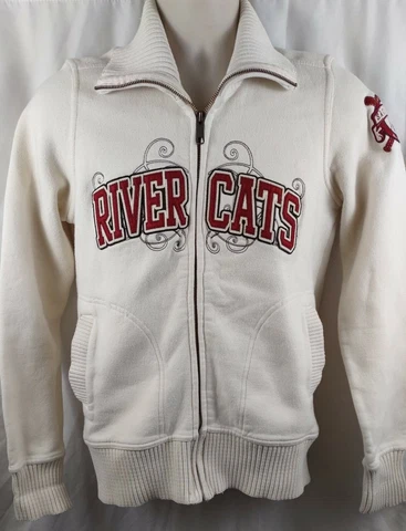 The Sacramento River Cats Triple A Baseball Letterman Varsity Jacket M Medium Cover