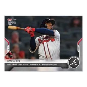 2021 TOPPS NOW # 642 OZZIE ALBIES Walk-Off HR Atlanta Braves - Picture 1 of 1
