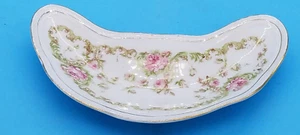 Zeh, Scherzer & Co Bavaria antiguo plato de hueso de media luna de porcelana - Imagen 1 de 5