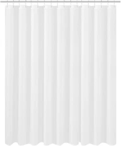 Extra Wide Extra Long Fabric Shower Curtain Liner 108 X 84 Inch, Hotel Quality.. - Picture 1 of 11