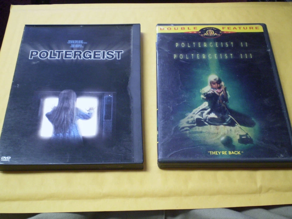 (3) Poltergeist Horror DVD Lot: Poltergeist I, II & III  Steven Spielberg - Image 1 of 1