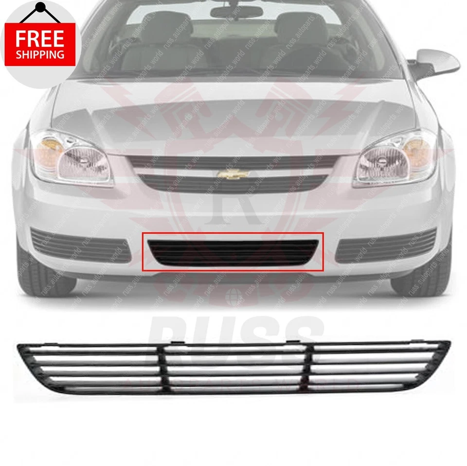 New Front Bumper Grille Gray Fits 2005-2010 Chevrolet Cobalt 2007-09 Pontiac G5 Foto 1 de 4