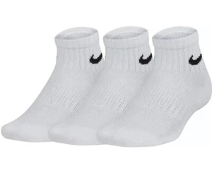 Nike Kids 245238 Everyday Cushioned Ankle 3-Pair Socks Size Little Kid/Big Kid - Picture 1 of 8