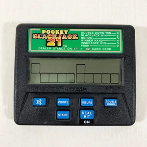 Radica Pocket Blackjack 21 1350 - Handheld Video Game - Tested and Working - Picture 1 of 2