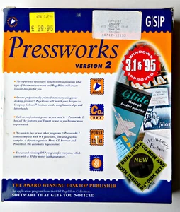 VINTAGE G|S|P PRESSWORKS Version 2.03 – DESKTOP PUBLISHER – FREE UK P&P!! - Afbeelding 1 van 6