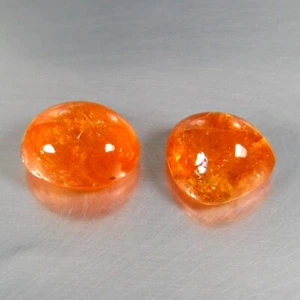 7.28 CT 2PCS IMPRESSIVE 100% NATURAL EARTHMINE ORANGE FANTA SPESSARTITE GARNET - Picture 1 of 3