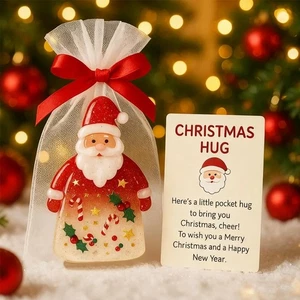 Christmas Hug Little Pocket Hug Gnome Card Ornament Xmas Gifts - Bild 1 von 12