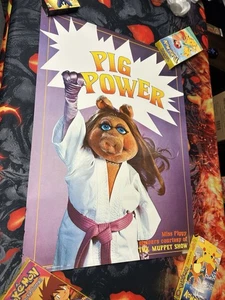 Vintage 1978 Pig Power 1828 Poster Miss Piggy Muppet Show 27"X39" - Picture 1 of 3