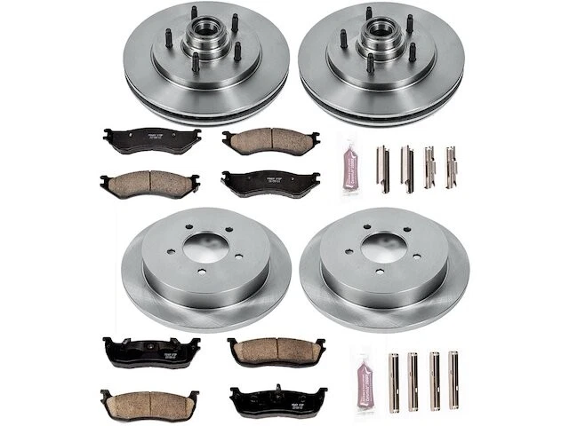 Front and Rear Brake Pad and Rotor Kit For 1998-2000 Lincoln Navigator RC419ZF - Изображение 1 из 1