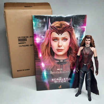 Hot Toys WandaVision Scarlet Witch TMS036 1/6 Scale Figure With Shipper - Image 1 of 4