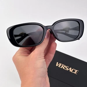 Versace Damen Sonnenbrille schwarz grau rechteckig VE4504D GB1/87 NEU authentisch - Bild 1 von 9