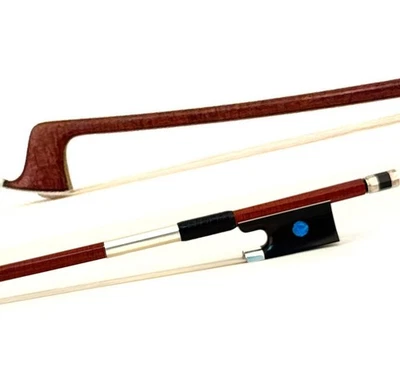 Top Master Pernambuco Skin Carbon Fiber Violin Bow 4/4 Ebony Blue eye Silver 60g - Image 1 of 4