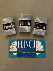 FLINCH Vintage 1960s Famous Card Game Parker Brothers 150 Cards + Instructions - Picture 1 of 10