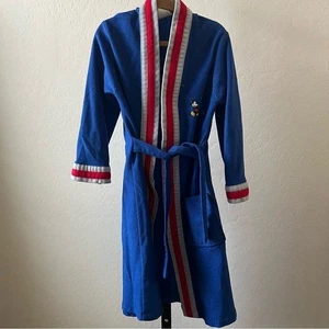 Vintage Disney Mickey Mouse Blue Kids Pajama Robe - Picture 1 of 6