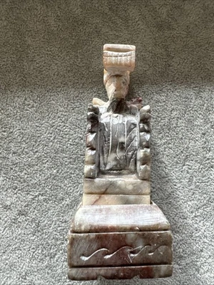 Selo e berço vintage Chop/Hanko esculpido no Japão pedra sabão  - Imagem 1 de 4