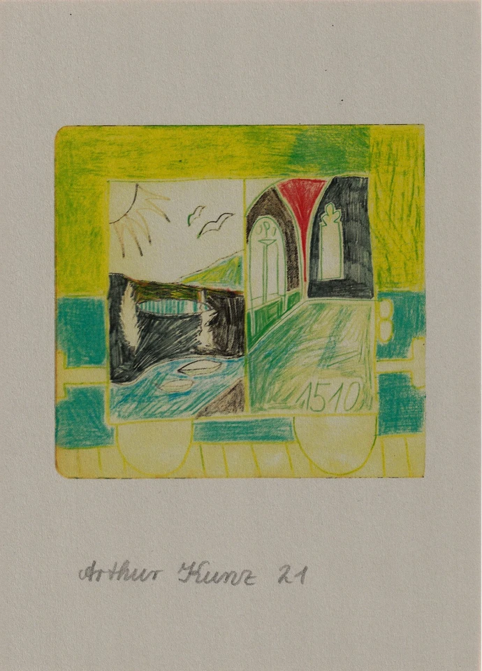 "HANNE - landscape outlook ..."  Giclée Druck auf Papier - Handsigniertes Unikat - Bild 1 von 1