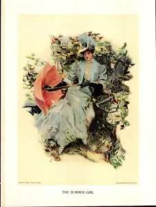 Ilustración de Howard Chandler Christy 1907 Our Girls The Summer Girl - Imagen 1 de 1