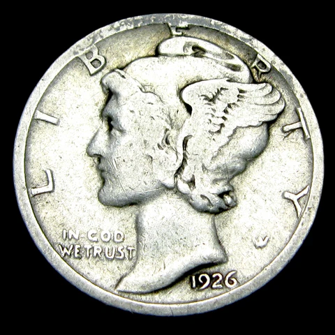 1926-S Mercury Dime Silver ---- Nice US Coin ---- #AB183 Cover