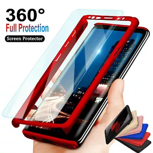 360 Full Hybrid Shockproof Case for Samsung S24 S23 S22 S21 FE A13 A52s A53 A54 - Picture 1 of 29