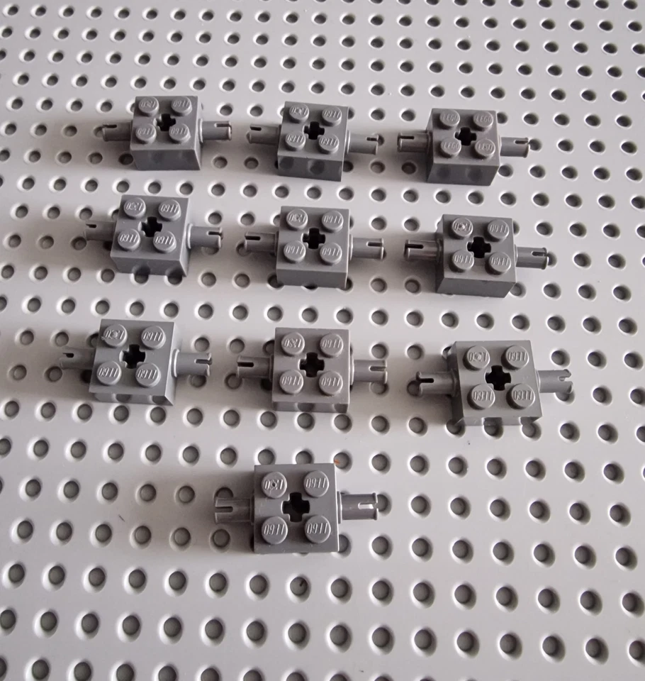 LEGO Baustein Pin neu dunkelgrau Dark Bluish Gray Brick Modified 2x2 30000 A001 - Bild 1 von 1