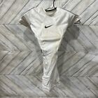 Nike Men's Pro Combat Hyperstrong Dri-FIT Padded Football White Shirt Sz Small