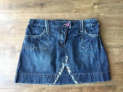 M&S Girls Blue Denim Short Skirt - 100% Cotton - Age 13 Years • 9.71€