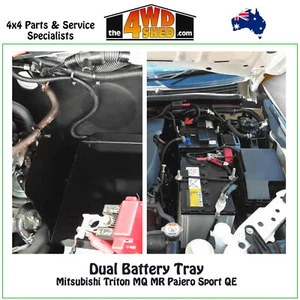 Roadsafe 4WD Dual Battery Ancillary Tray fit Mitsubishi Triton MQ MR Sport QE QF - Picture 1 of 1