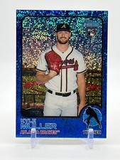 Kyle Muller 2022 Topps Heritage Blue Sparkle Parallel Rookie Card Atlanta Braves