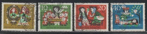 Germany 1962 SC# B384 - B387 - Fairy Tale Type of 1960 - Used Lot # 572 - Picture 1 of 2