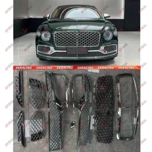Chrome Front Radiator Bumper Lower Mesh Grille For Bentley Flying Spur 2020-2024 - Picture 1 of 13