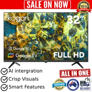 KOGAN 32" SMART ANDROID TV™ FULL HD GOOGLE TV HDR HDMI WIFI LED FULL HD TV - Picture 1 of 10
