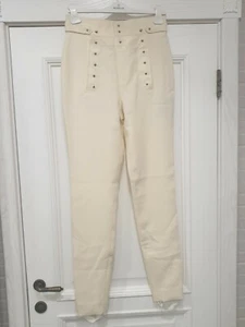 Authentic New Tom Ford Cream Fleece Wool Stirrup Pants,IT42/M - Picture 1 of 11