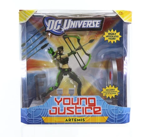 Young Justice ARTEMIS Action Figure 6"  Mattel DC Universe 2011 NRFP Cover