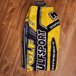 Wulfsport Wulf Junior Race Pant 32" Odyssey Motocross Yellow ATV QUAD NEW - Picture 1 of 5