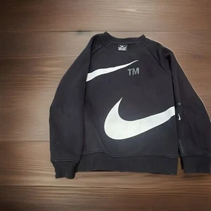 Nike JUST DO IT Boys Size 7 Large Black Crewneck Sweatshirt Swoosh 6-7yrs - Picture 1 of 4