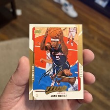 2008-09 Upper Deck MVP NBA Basketball Josh Smith Hawks Gold script /100 card