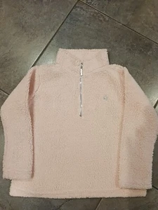 Girls Size 8 Limited Too Pink Fluffy Sweater with Sparkly "LOVE" on Back - Picture 1 of 6