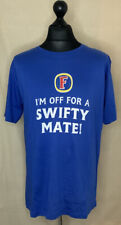 NEW Fosters Lager T-Shirt In Blue Short Sleeve Crew Neck Lge (Swifty)