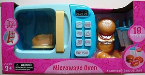 JUEGO DE JUEGO DE HORNO MICROONDAS ELECTRÓNICO DE 18 PIEZAS, CON PLACA GIRATORIA, TEMPORIZADOR, ALIMENTOS Y UTENSILIOS - Imagen 1 de 12