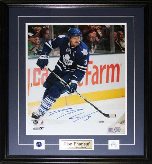 Dion Phaneuf Toronto Maple Leafs Signed 16x20 Hockey Collector Frame - Image 1 of 1