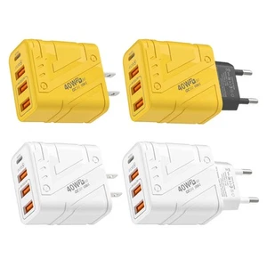 Adaptateur Chargeur Mural Rapide PD+USB 40W et Câble Blocs de Charge Rapide - Photo 1 sur 16